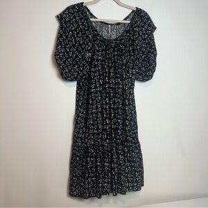 Rylee + Cru Willow Dress in Black Floral – Size Large – Excellent Condition